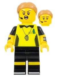 LEGO onderdeel Football Referee, Series 24 (Minifigure Only without Stand and Accessories) col411