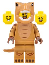 LEGO part T-Rex Costume Fan, Series 24 (Minifigure Only without Stand and Accessories) col417