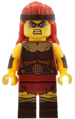 LEGO onderdeel Fierce Barbarian, Series 25 (Minifigure Only without Stand and Accessories) (col434)