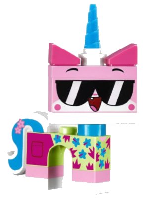 LEGO onderdeel Shades Unikitty, Unikitty!, Series 1 (Character Only without Stand) (coluni05)