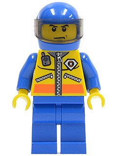 LEGO onderdeel Coast Guard City - Helicopter Pilot 2 (cty0072)