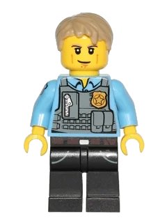 LEGO onderdeel Police - LEGO City Undercover Chase McCain (cty0341)