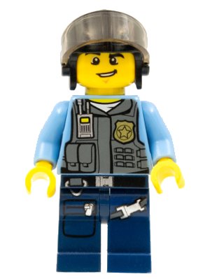 LEGO onderdeel Police - LEGO City Undercover Elite Police Officer 2 (cty0361)