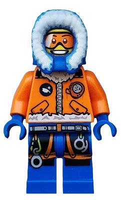 LEGO onderdeel Arctic Explorer, Male with Orange Goggles (cty0492)