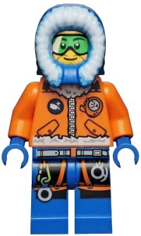 LEGO onderdeel Arctic Explorer, Male with Green Goggles cty0493