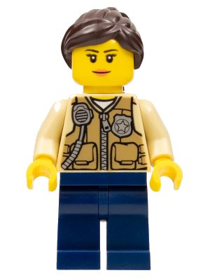 LEGO onderdeel Swamp Police - Officer Female, Vest (cty0548)