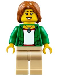 LEGO onderdeel Camper - Female, Tan Legs cty0624