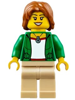 LEGO onderdeel Camper - Female, Tan Legs (cty0624)