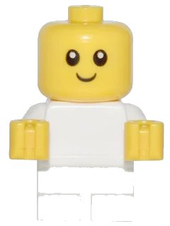 LEGO onderdeel Baby - White Body with Yellow Hands (cty0668)