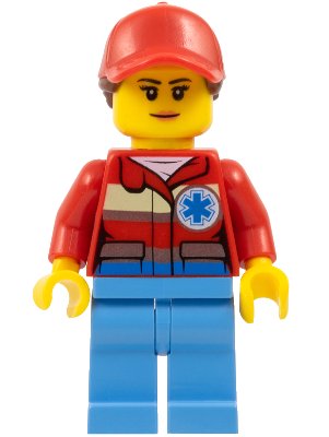 LEGO onderdeel Medic, Female, Peach Lips, Closed Mouth (cty0896)
