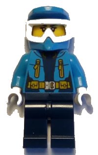 LEGO onderdeel Arctic Explorer Female - Dirt Bike Helmet, Goggles cty0927