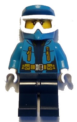 LEGO onderdeel Arctic Explorer Female - Dirt Bike Helmet, Goggles (cty0927)