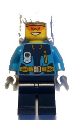 LEGO onderdeel Arctic Explorer - Ushanka Hat, Orange Sunglasses (cty0928)