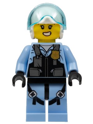 LEGO onderdeel Police Officer - Rooky Partnur, Jet Pilot (cty1208)