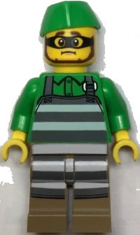 LEGO part Police - Jail Prisoner Chef with Apron cty1382