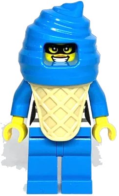LEGO onderdeel Police - Crook Ice, Dark Azure Ice Cream Suit (cty1534)