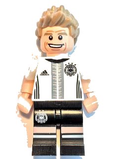 LEGO onderdeel Thomas Müller, Deutscher Fussball-Bund / DFB (Minifigure Only without Stand and Accessories) (dfb009)