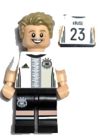 LEGO part Max Kruse, Deutscher Fussball-Bund / DFB (Minifigure Only without Stand and Accessories) dfb016
