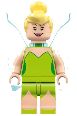 LEGO onderdeel Tinker Bell - Minifigure, Trans-Light Blue Butterfly Wings (dis086)