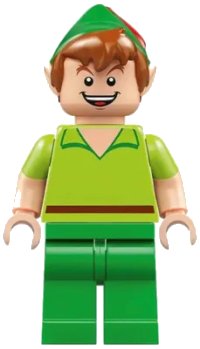 LEGO part Peter Pan - Minifigure, Bright Green Legs dis087