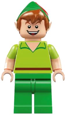 LEGO onderdeel Peter Pan - Minifigure, Bright Green Legs (dis087)