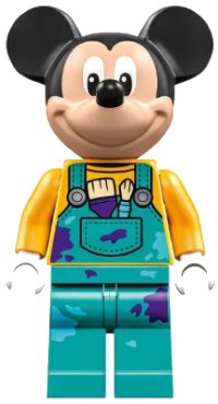 LEGO part Mickey Mouse - Dark Turquoise Overalls dis115