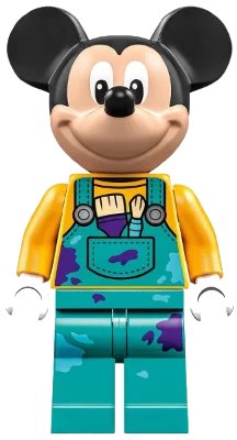 LEGO onderdeel Mickey Mouse - Dark Turquoise Overalls (dis115)