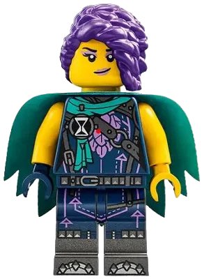 LEGO onderdeel Zoey - Dark Turquoise Cape (drm009)