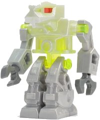 LEGO onderdeel Devastator - Trans-Neon Green Torso, Red Eyes exf004