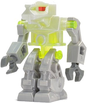 LEGO onderdeel Devastator - Trans-Neon Green Torso, Red Eyes (exf004)