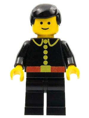 LEGO onderdeel Fire - Classic, Black Male Hair (firec002)