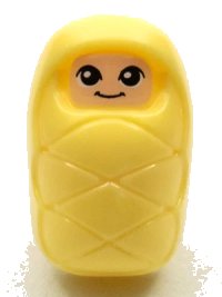 LEGO part Baby / Infant - with Stud Holder on Back with Smiling Face and Large Eyes Pattern (Baby Sophie) frnd0430