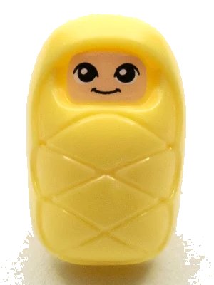 LEGO onderdeel Baby / Infant - with Stud Holder on Back with Smiling Face and Large Eyes Pattern (Baby Sophie) (frnd0430)