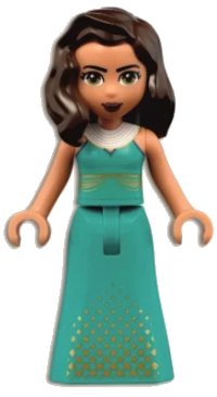 LEGO part Friends Amelia - Gold Squares on Skirt frnd0451