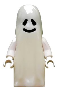LEGO part Ghost with 1 x 2 Plate and 1 x 2 Brick as Legs gen002