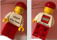 LEGO part LEGO Idea House Minifigure - LEGO Logo with Website Address on Back gen101