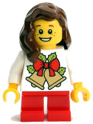 LEGO onderdeel Lego Kladno PF 2018 Holiday Minifigure Girl (gen110)