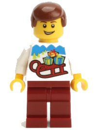 LEGO part LEGO Kladno PF 2018 Holiday Minifigure Man gen111