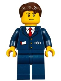 LEGO part Winter Holiday Train Station Ticket Agent hol094