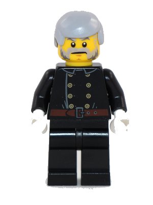 LEGO onderdeel Fire - Jacket with 8 Buttons, Light Bluish Gray Male Hair (hol120)