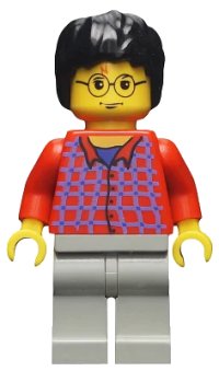 LEGO onderdeel Harry Potter - Red Shirt Torso, Light Gray Legs hp025