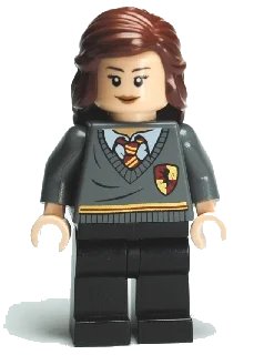 LEGO onderdeel Hermione Granger - Gryffindor Stripe and Shield Torso, Black Legs (hp095)