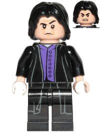 LEGO part Professor Severus Snape - Dark Purple Shirt, Black Robes, Printed Legs hp134