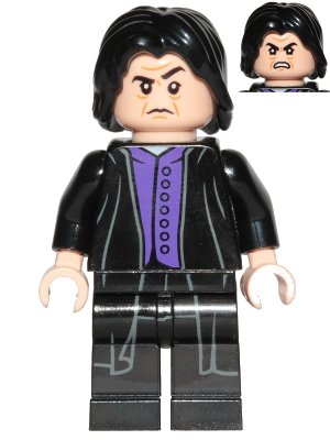 LEGO onderdeel Professor Severus Snape - Dark Purple Shirt, Black Robes, Printed Legs (hp134)