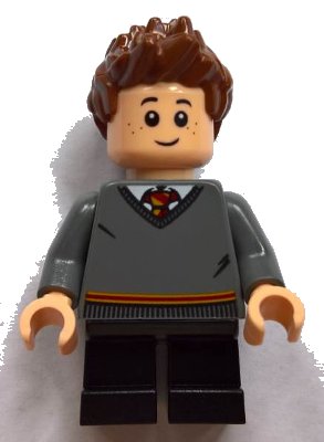 LEGO onderdeel Seamus Finnigan - Gryffindor Sweater, Black Short Legs (hp141)