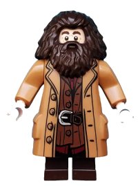 LEGO part Rubeus Hagrid - Medium Nougat Topcoat with Buttons hp144