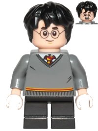 LEGO part Harry Potter - Gryffindor Sweater, Black Short Legs hp150