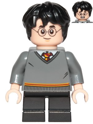 LEGO onderdeel Harry Potter - Gryffindor Sweater, Black Short Legs (hp150)