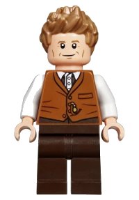 LEGO part Newt Scamander - Dark Orange Vest hp165