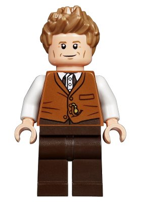 LEGO onderdeel Newt Scamander - Dark Orange Vest (hp165)